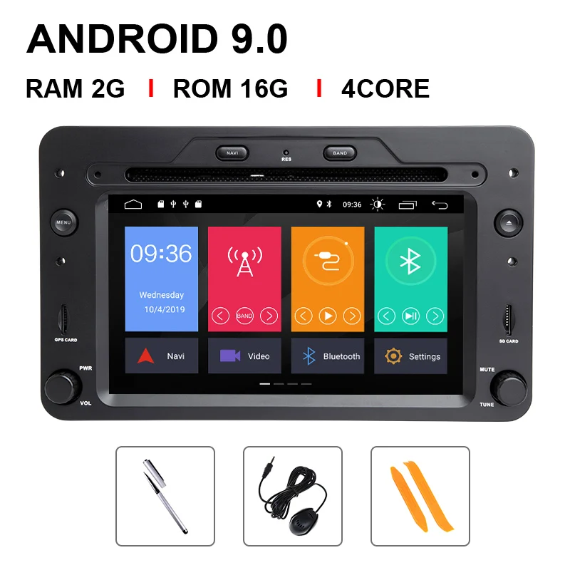 4 Core 16 ROM DSP 4GB 64G 2 din Android 9 автомобильный dvd-плеер Авторадио для Alfa Romeo 159 автомобиль Brera spider Sportwagon Мультимедиа gps Навигация Аудио - Цвет: 4 Core 16 ROM