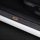 4 шт., наклейки на пороги автомобиля, из углеродного волокна, кожаные аксессуары geely emgrand ec8 ec7 ckatlas ck2 ck3 gt gc9 gc6 2017 ec718