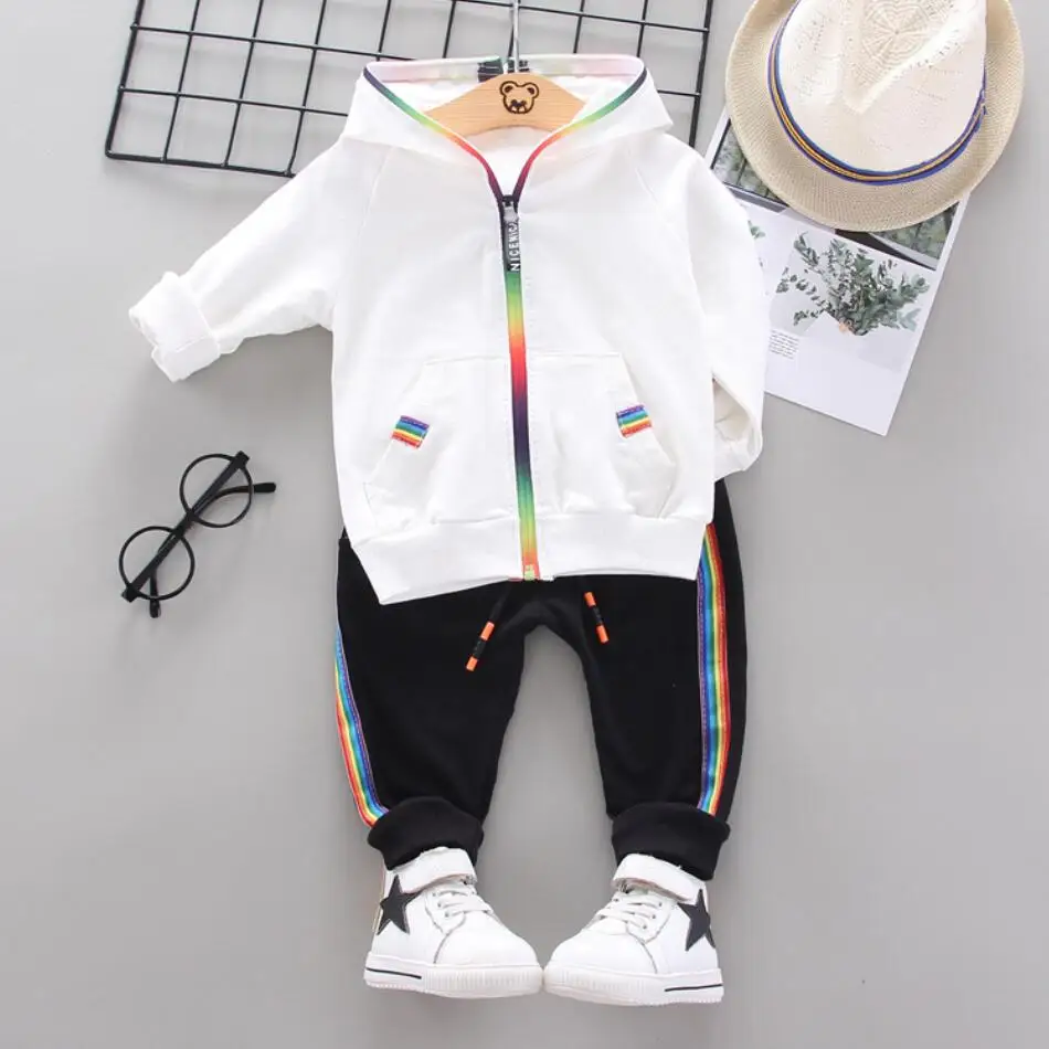 Children Clothing 2021 Spring Autumn Toddler Boys Clothes Hoodies Jacket +Pants Outfits Kids Sport Suits For Set | Детская одежда и