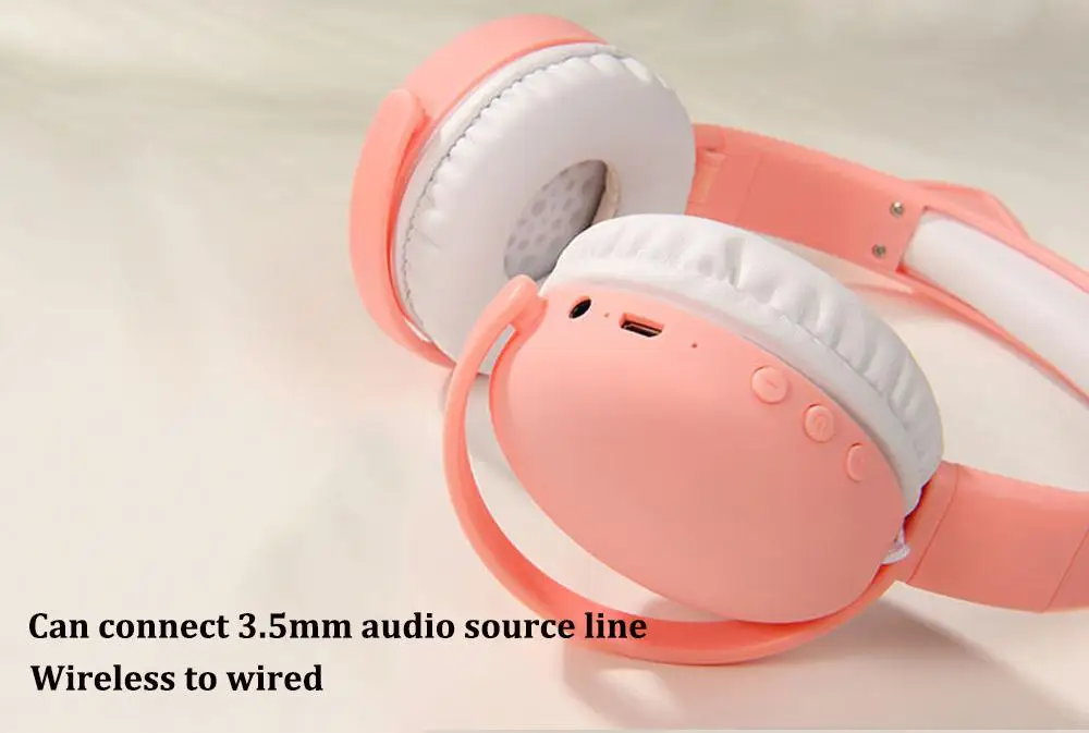 BEESCLOVER Bluetooth 5,0 наушники Милая Беспроводная складная гарнитура Стерео шумоподавление Гарнитура для детей с микрофоном для взрослых d30