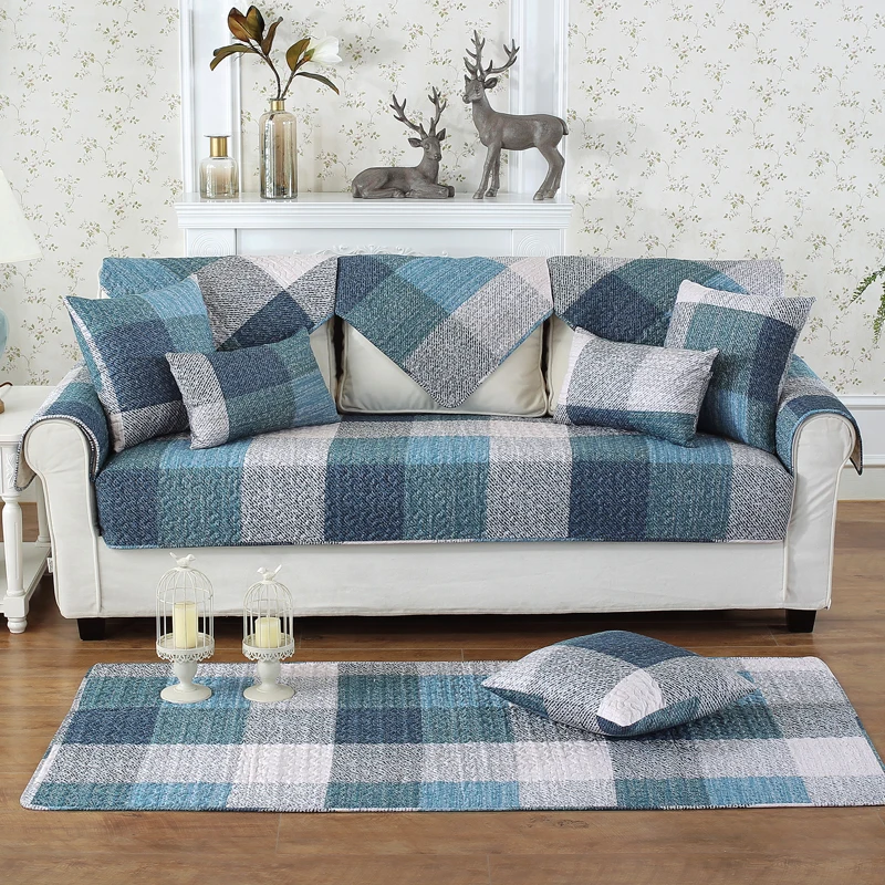 1 шт. хлопковые нескользящие чехлы для диванов и стульев | Дом сад