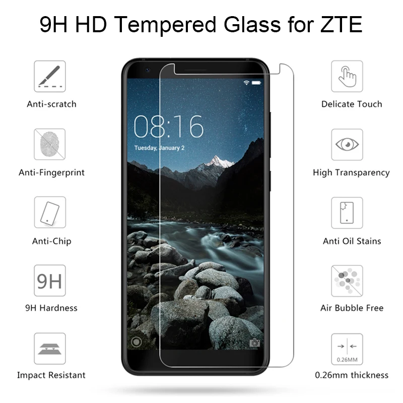 Защитное стекло для ZTE Blade V6 V Plus закаленное Zte Nubia V9 Vita V8 Mini L370 Pro | Мобильные
