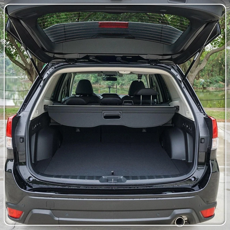 Для Subaru Forester, чехол для груза, защитный чехол, задний багажник, багаж, посылка, полка, покрытие, черный, автомобильные аксессуары