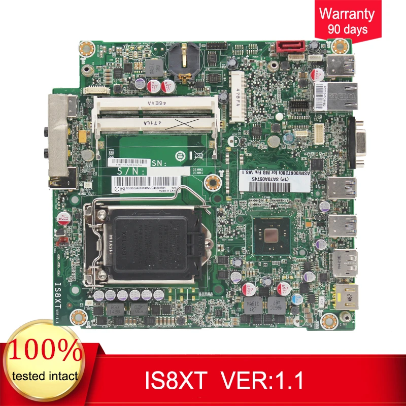 

For Lenovo Thinkcentre M73 M73e M93 M93p IS8XT Desktop motherboard MB LGA 1150 DDR3 03T7171 03T7344 100% fully Tested