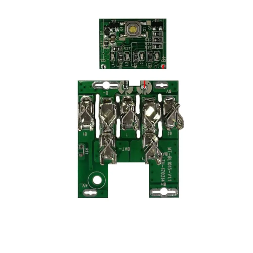 BL1041 пластиковый чехол для батареи PCB защита от зарядки, монтажная плата светодиодный для MAKITA 10,8 V 12V 2Ah 6Ah BL1021 литий-ионный аккумулятор