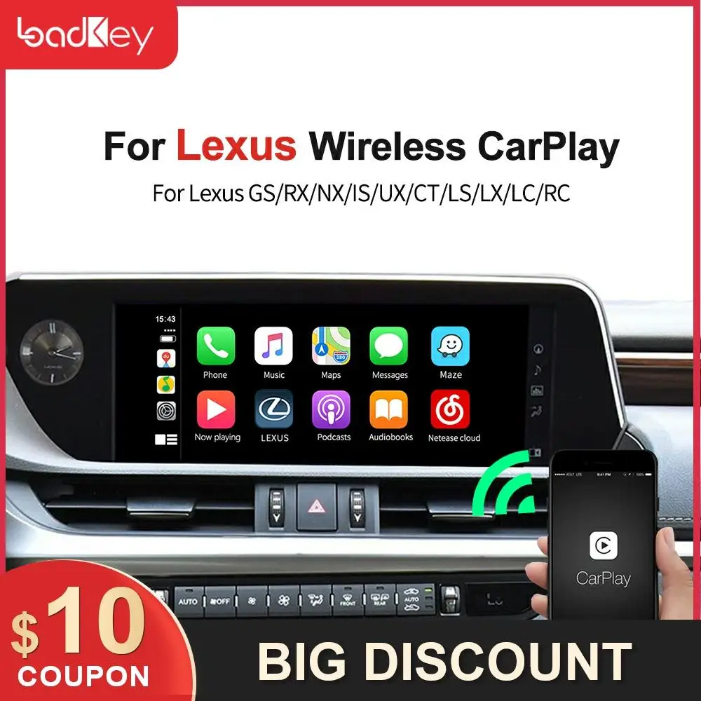 

LoadKey & Carlinkit Decoder Android Auto Wireless Apple CarPlay For Lexus NX ES US IS CT RX GS LS LX LC RC 2014-2020 Smart Box