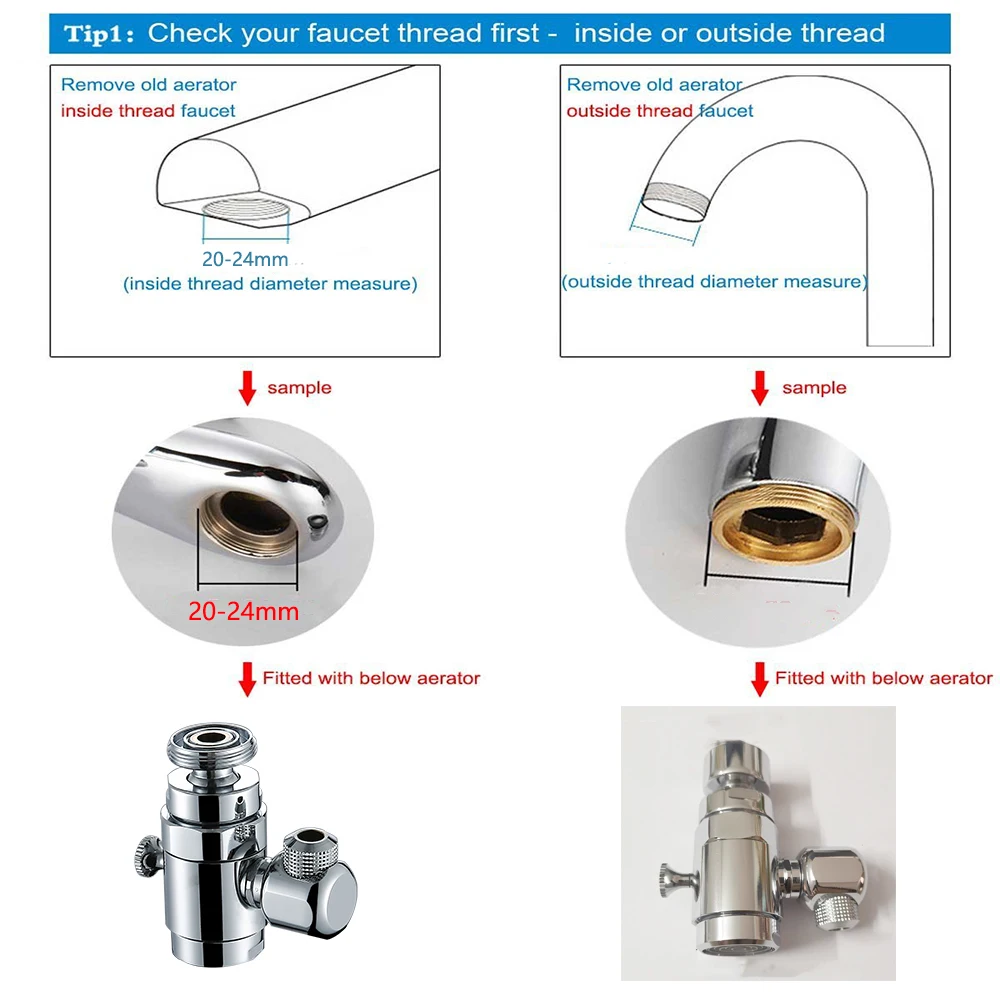 Аэратор для кухонного смесителя насадка водопроводного крана барботер из