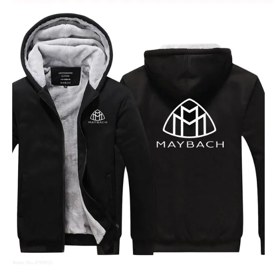 

2020NEW Women Winter Warm Full Sleeve Hooded Thicken for Maybach sweatshirt Plus Velvet coat male jackets