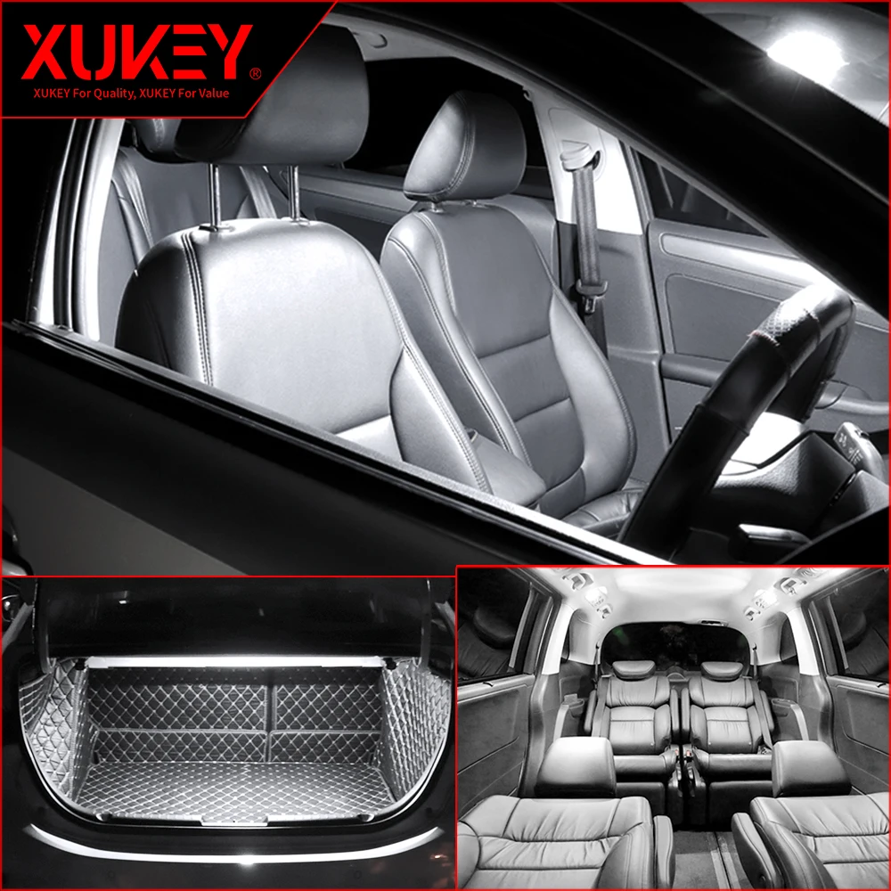 

Xukey 15pcs Car Interior LED Lights Kit For Suzuki Grand Vitara 2006- 2009 2010 2011 2012 2013 Dome Trunk License Plate Bulbs