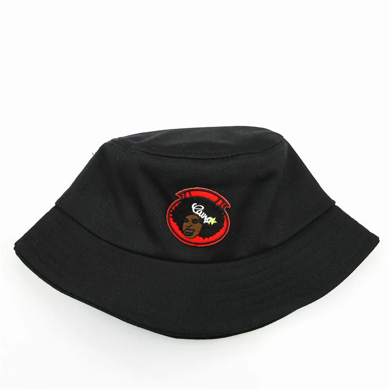 

2021 Beauty Embroidery Cotton Bucket Hat Fisherman Hat Outdoor Travel Hat Sun Cap Hats for Men and Women 31