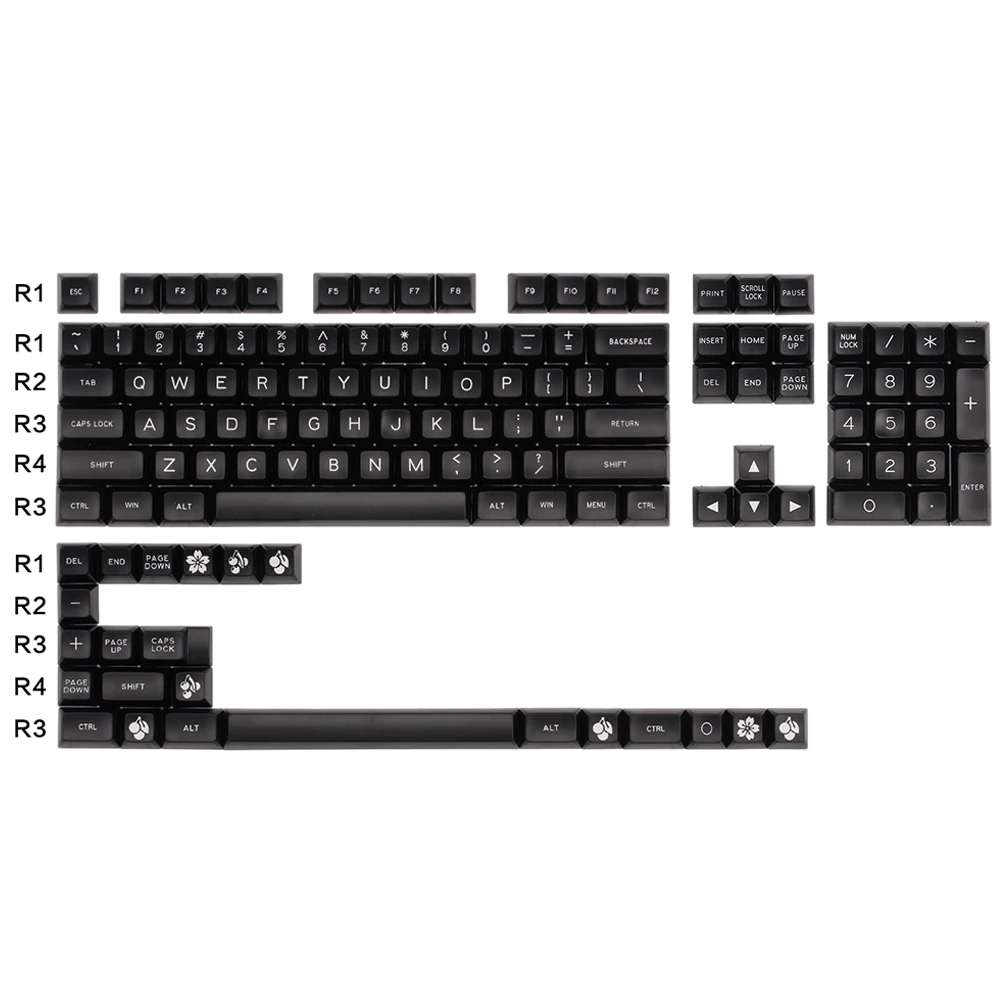 127 клавиш ABS ключ крышка s для Cherry Mx Переключатель механическая клавиатура Filco