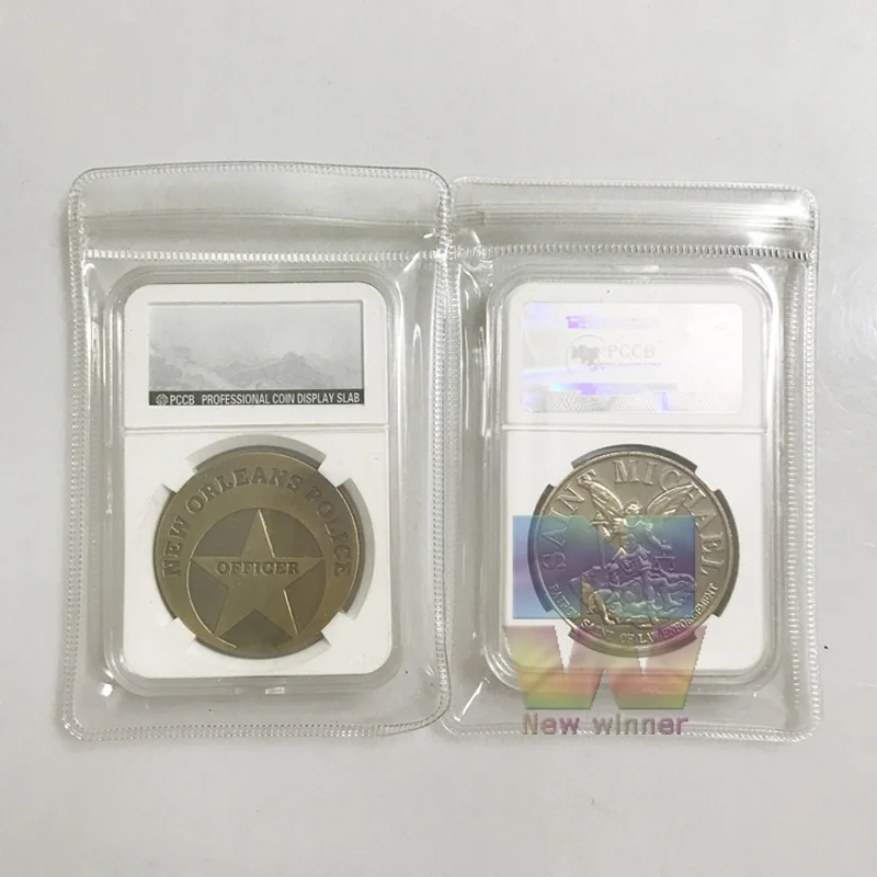 

Sant Michael coin New Orleans Police Officer Bronze United States Commemorative Souvenir Challenge Coin