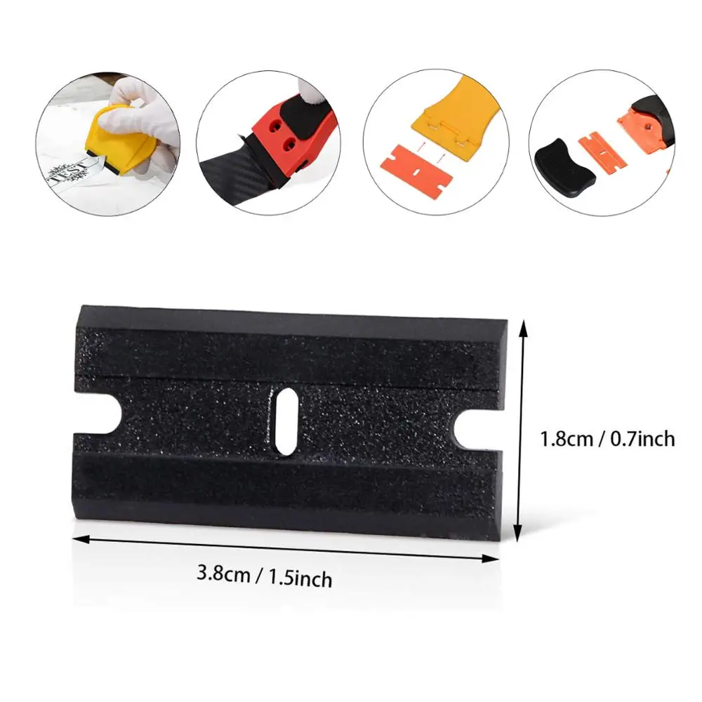 Двухсторонний скребок EHDIS для бритвы пластиковое лезвие автомобиля виниловая