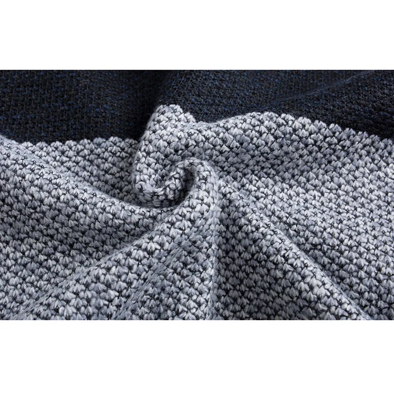 

Men Sweater Cardigan Zipper 2020 New Arrival Winter Thick Stand-up Collar Male Knitted Coat Patchwork Fashion Hot Sale M23