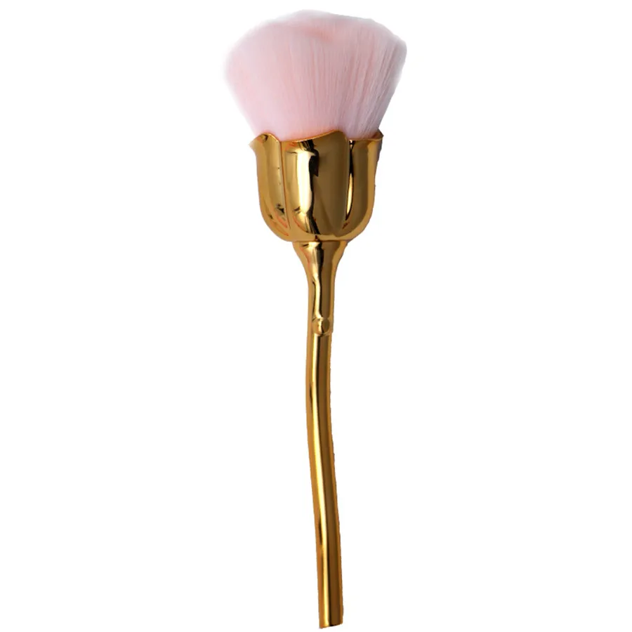 

Nail Art Dust Brush For Manicure Rose head brush Blush Powder brushes Fashion Gel Nail Accessories Nail Material Tools