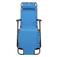 rhc 202 portable dual purposes extendable folding reclining chair blue