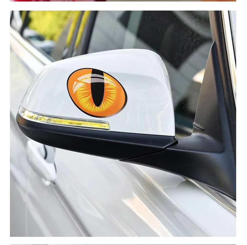 2 шт. автомобильные наклейки кошачий глаз для bmw e46 e90 e60 ford fiesta peugeot 206 307 audi a3 golf 4 seat