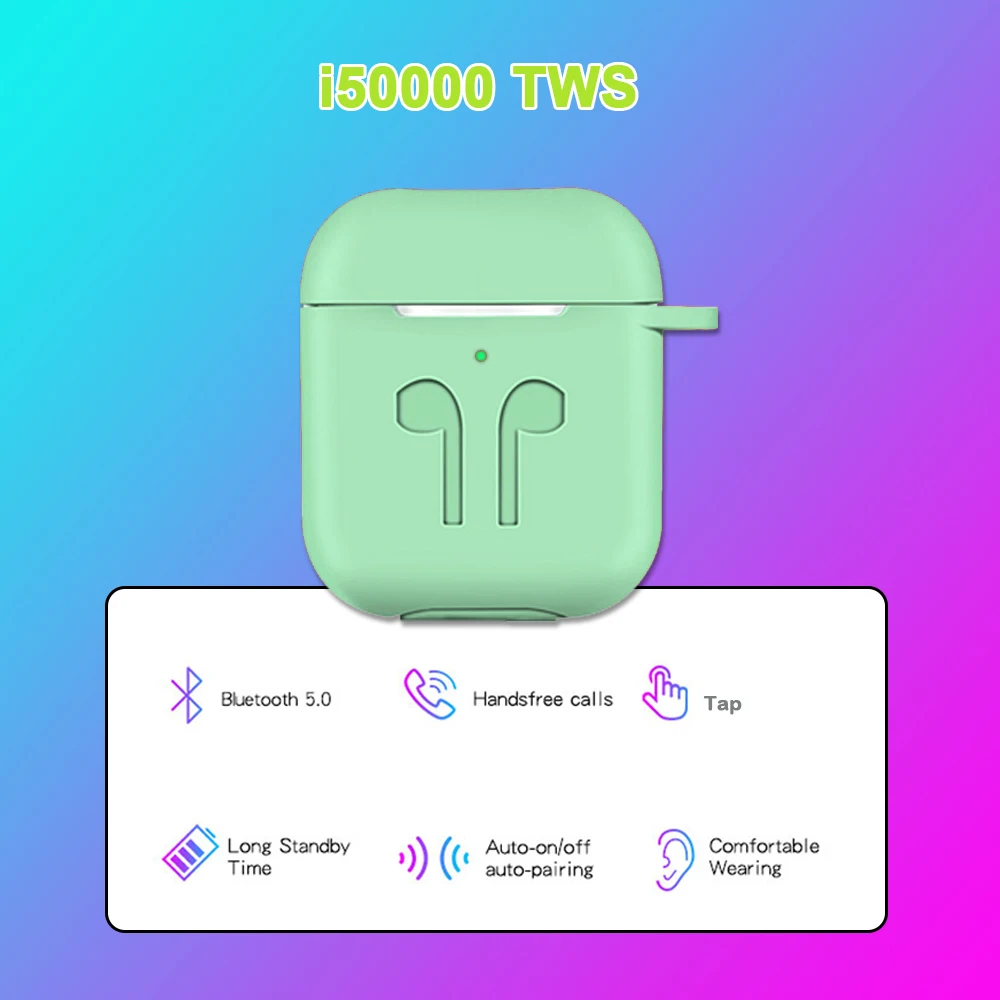 I50000 TWS-вкладыши беспроводная гарнитура pop-up 8D сабвуфер Bluetooth 5,0 гарнитура i50000 гарнитура PK i9999 i20000 TWS