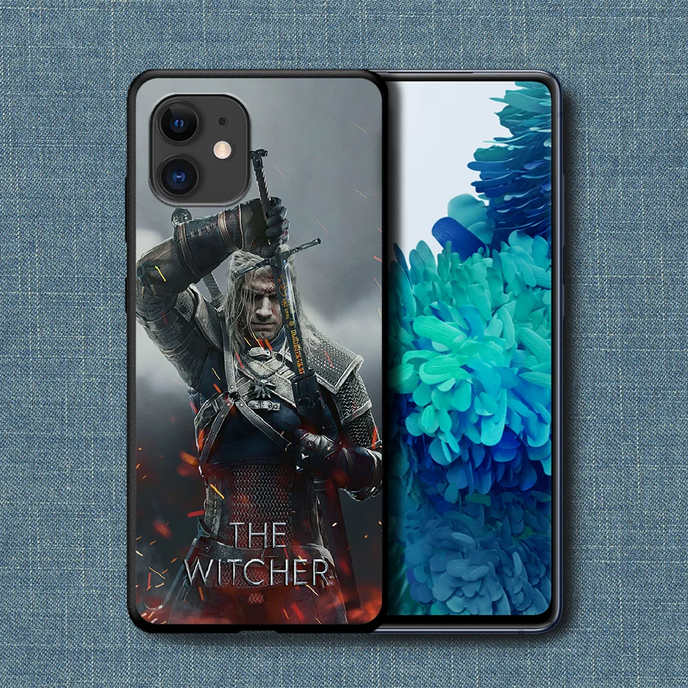 

W-Witchers Game Phone Case For iPhone 4 4s 5 5S SE 5C 6 6S 7 8 Plus X XS XR 11 12 Mini Pro Max 2020 black Prime Silicone Shell