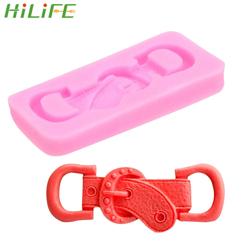 HILIFE пряжки ремня формы шоколада прессформы смолы глины силиконовая форма для