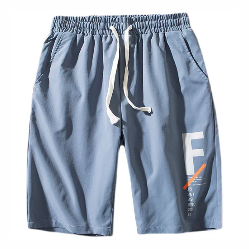 

Мужские повседневные шорты, темно-синие хлопковые шорты-бермуды, пляжные шорты, дышащие удобные шорты, лето 2021