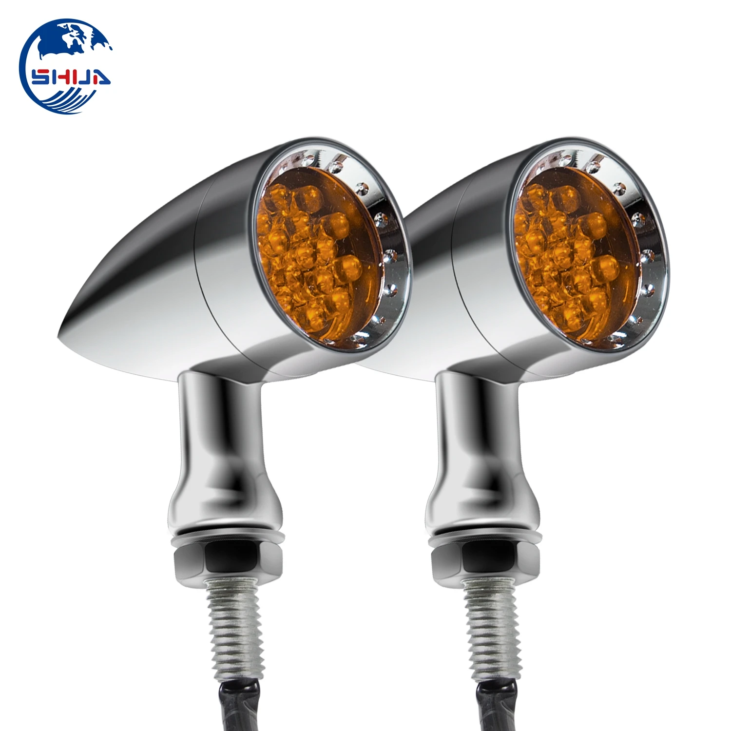 Мотоцикл светодиодный указатель поворота светильник в форме пули мигающая