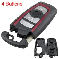 4 button smart key shell cover remote replacement keyless case with uncut blank blade fit for bmw f cas4 5 series 7 series