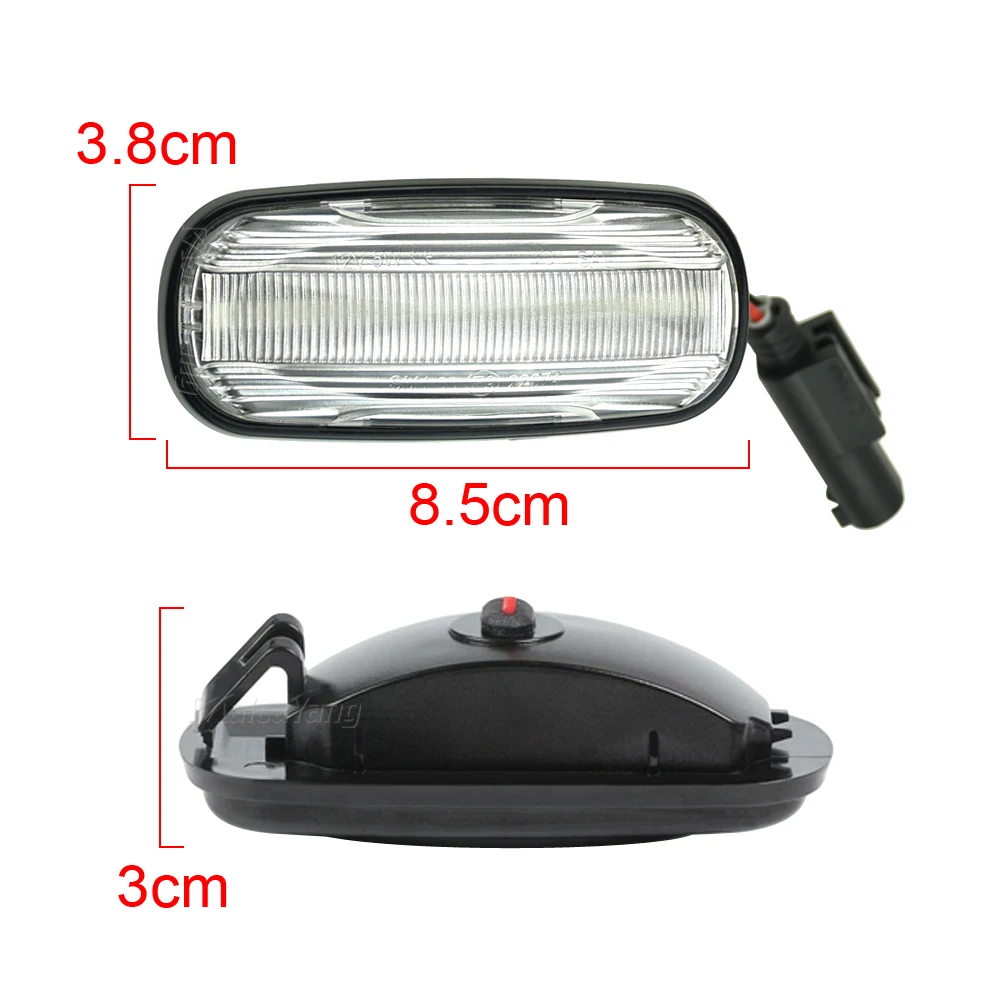 

2PCS Amber Dynamic Flowing LED Side Marker Light For Land Rover Discovery 2 1999-2004 Defender Freelander 1 2002-2005