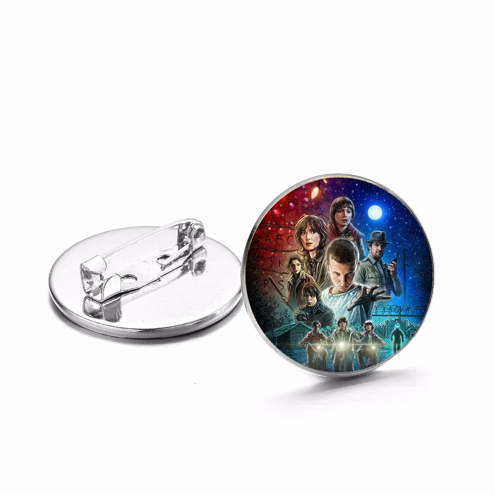 Stranger Things Brooches Popular American TV Series Badge Teenager Backpack Shirt Lapel Pins Gothic Jewelry Gift for Fans | Украшения и