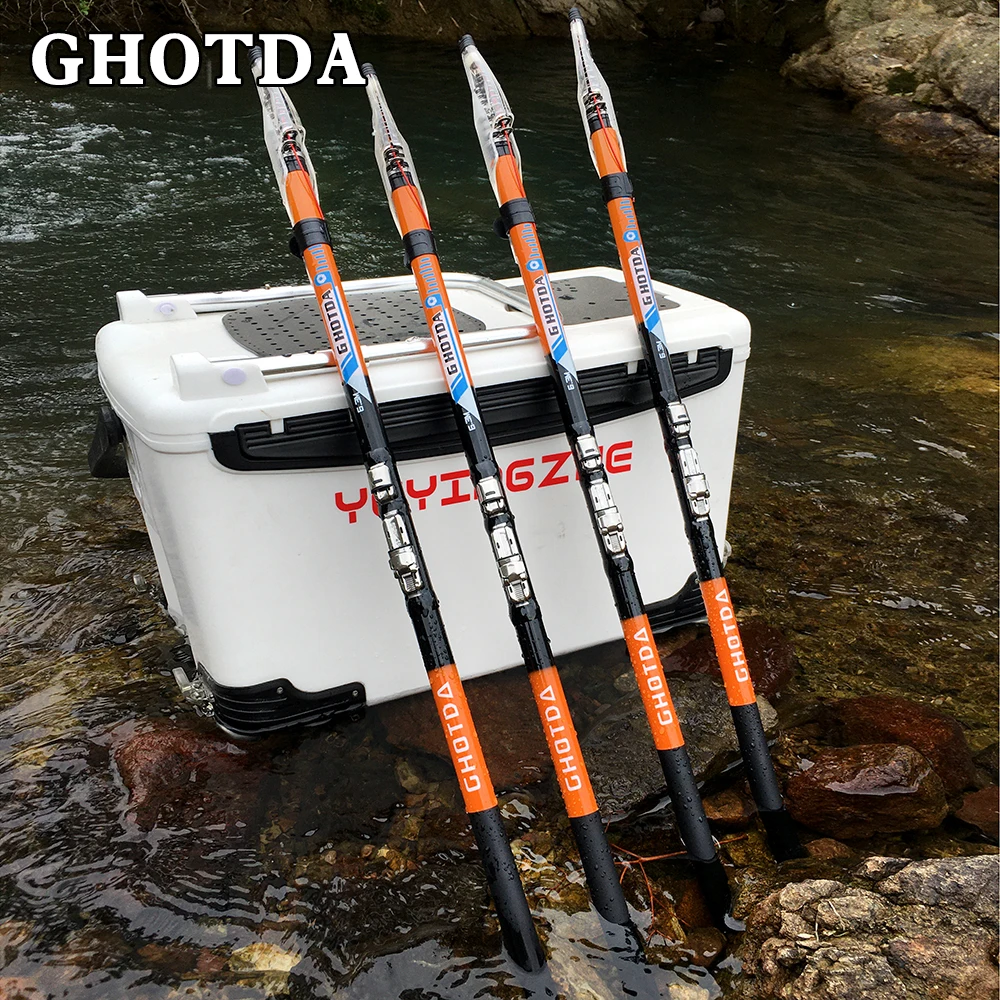 

GHOTDA High Carbon Rock Fishing Rod 2.7M 3.6M 4.5M 5.4M 6.3M Fishing Rod Telescopic Rod