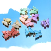 10pcs charms colorful cute butterfly pendant charm diy jewelry making butterfly earring jewelry accessories diy earring handmade