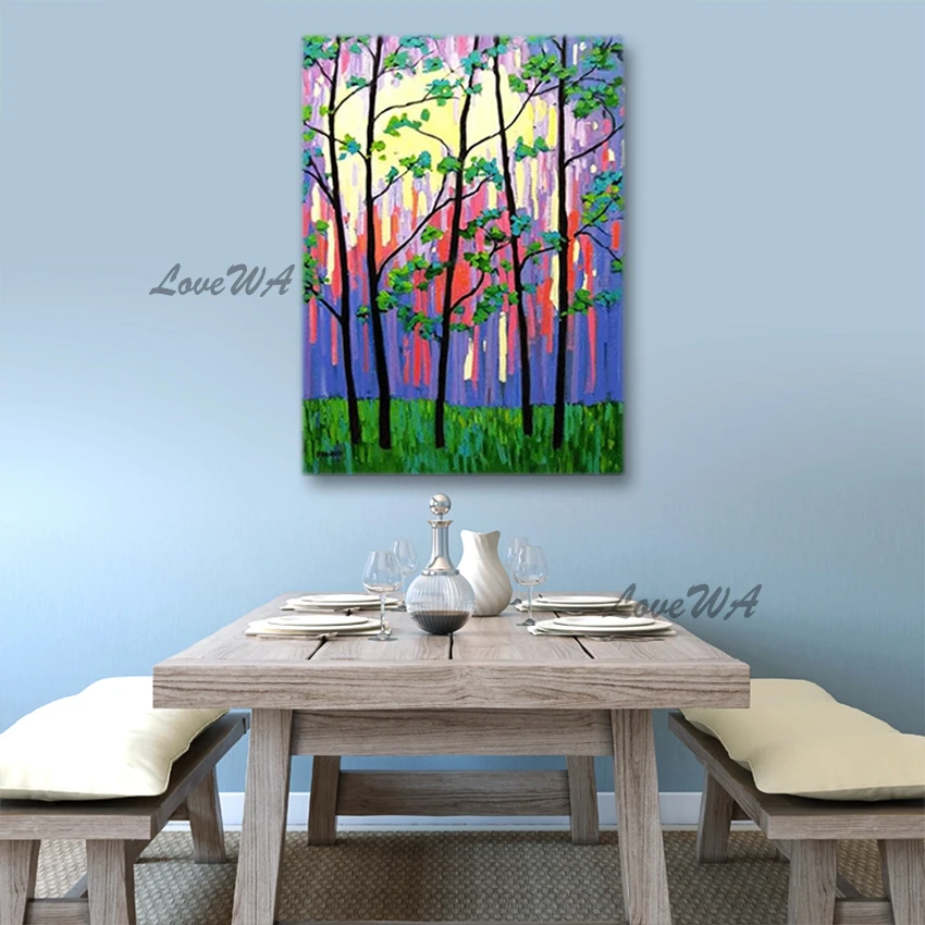 Дешевые абстрактные акриловые картины на холсте Настенная картина Искусство 100%