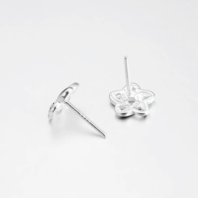 Женские серьги-гвоздики из серебра 925 пробы с эмалью | Украшения и аксессуары