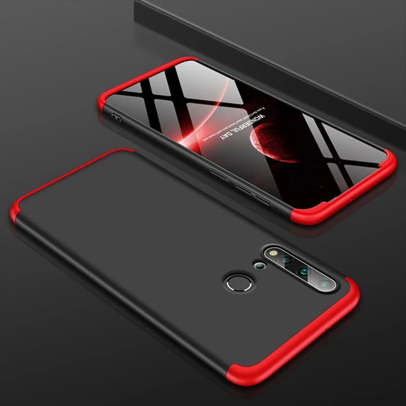 01 Black Red Чехол на 360 градусов для huawei Y9 Prime P Smart Z Honor 20s 9X Pro 8A 8C 8X Y7 Y6 Nova 5T P20 P30 Lite чехол s Coque - Цвет: 01 Black Red