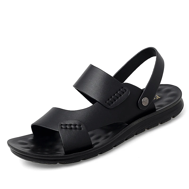 

2021 New Classic Mens Sandals Outdoor Summer Breathable Beach Shoes Daily Comfort Lightweight Street Fashion Trend Male Slippers