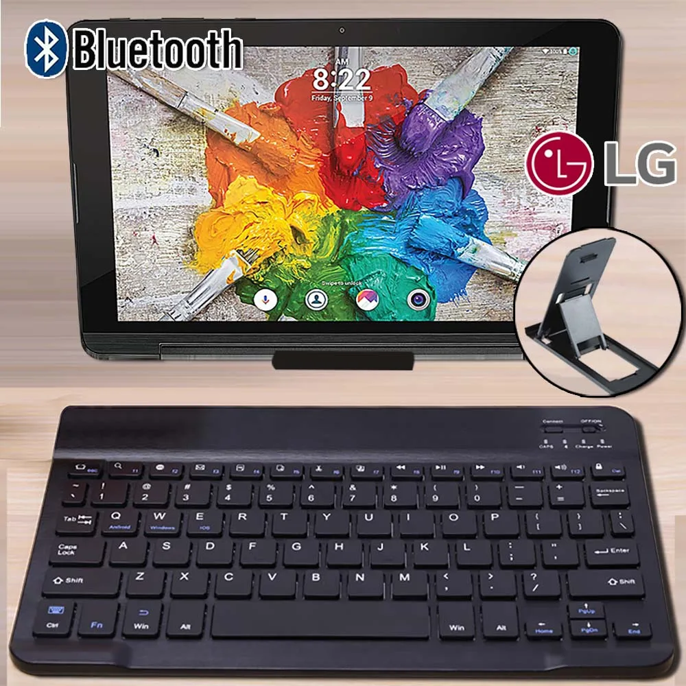 Bluetooth клавиатура беспроводная для LG G Pad 10 1 V700/Pad 3 III FHD планшета Бесшумная +