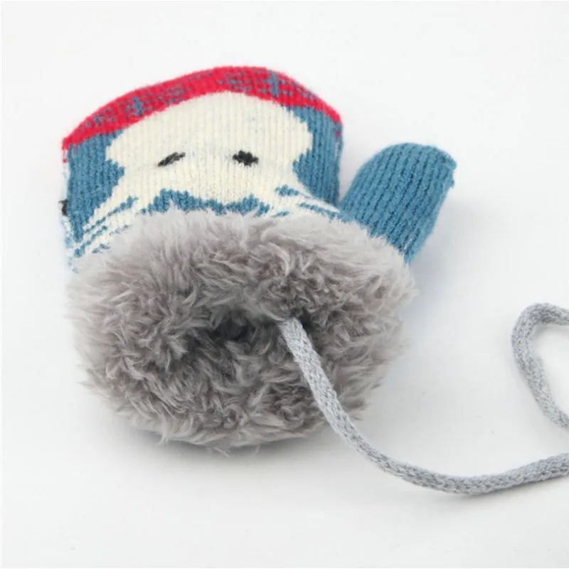 Новый От 1 до 6 лет для малышей с изображением милого оленя перчатки зима плотное