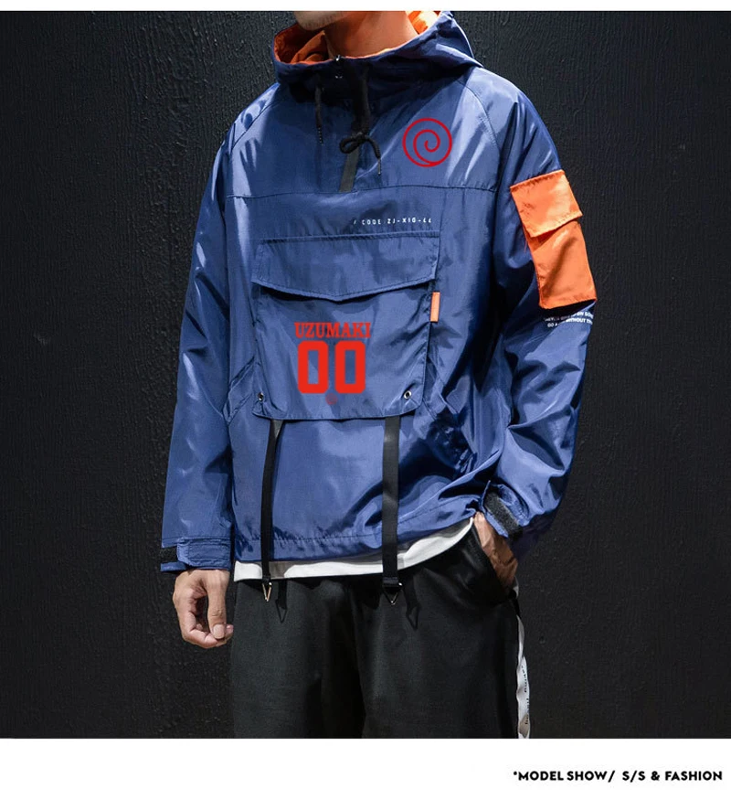 

2021 Jacket Men Japanese Uchiha Hatake Uzumaki Clan Badge Sudaderas Fashion Windbreaker Hoodie Zipper Men'S Jackets For M-5XL