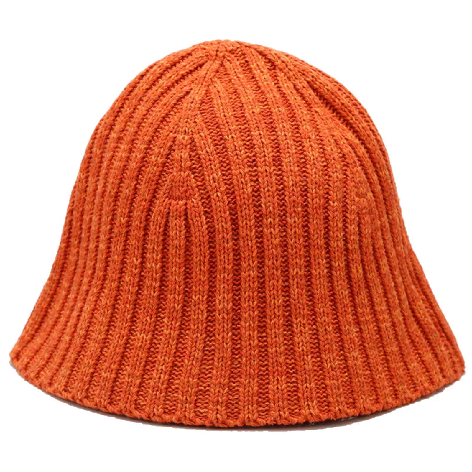 

Japanese Style Women Winter Warm Knitted Basin Cap Solid Color Bucket Fisherman Hat Outdoor Windproof Warm Travel Hiking Caps
