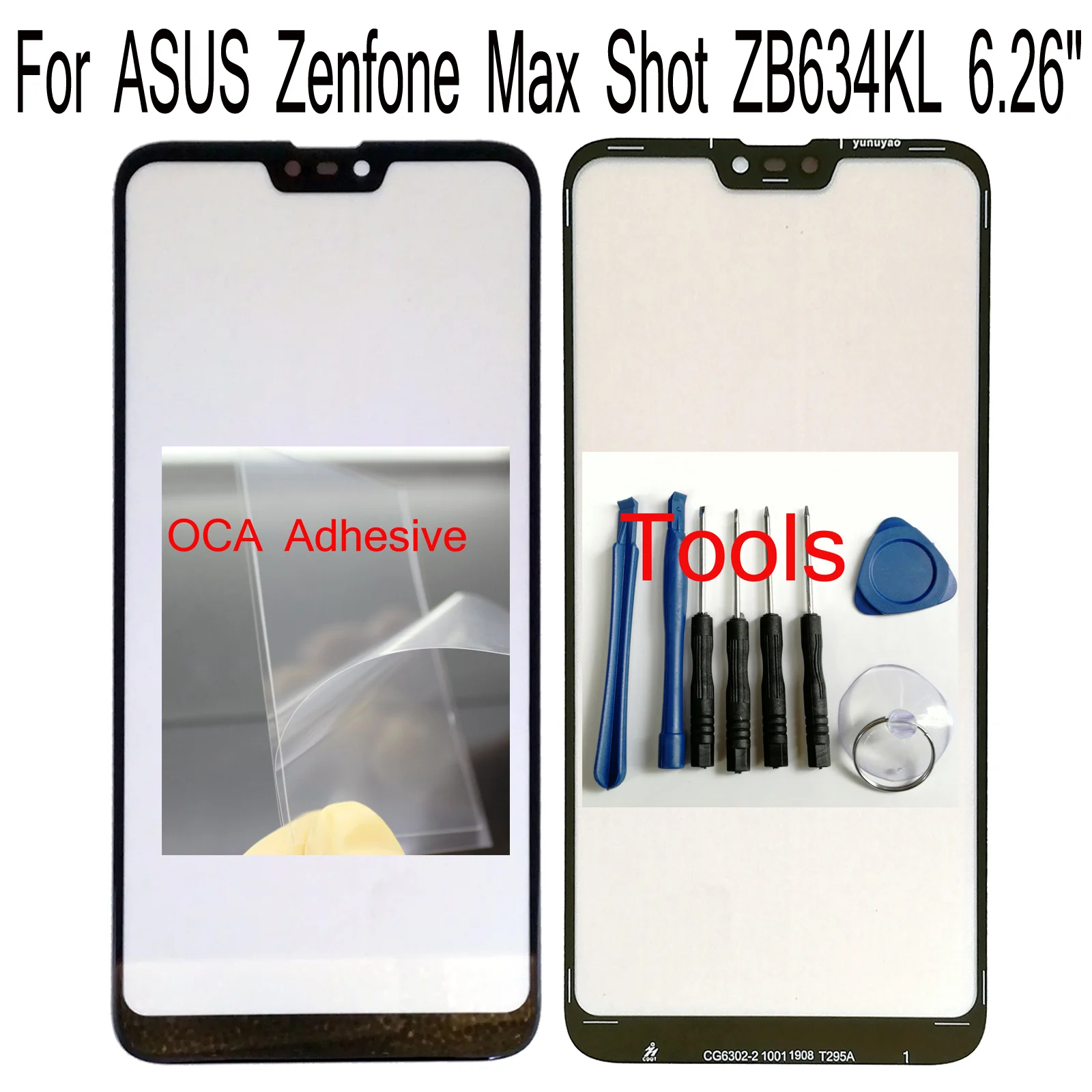 Shyueda + OCA для ASUS Zenfone Max Shot ZB634KL 6 26 &quotOEM Внешний передний экран Замена стекла |
