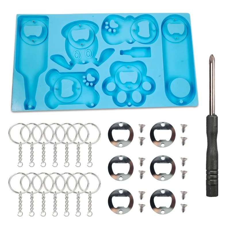 Эпоксидная смола форма силиконовая открывалка для бутылок пивной гаечный ключ