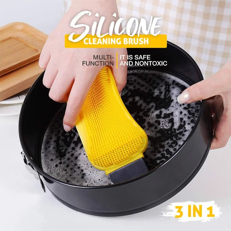 

3 in 1 Silicone Cleaning Brush Sponge Hero Multi-Function Kitchen Silicone Sponge Household Cleaning Tools Dropshipping