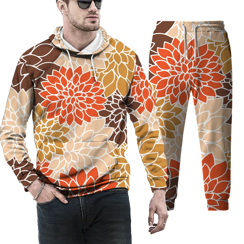 

Мужской спортивный костюм для бега на осень и зиму, спортивный костюм с толстовкой и брюками, спортивный костюм из 2 предметов, костюм с свит...