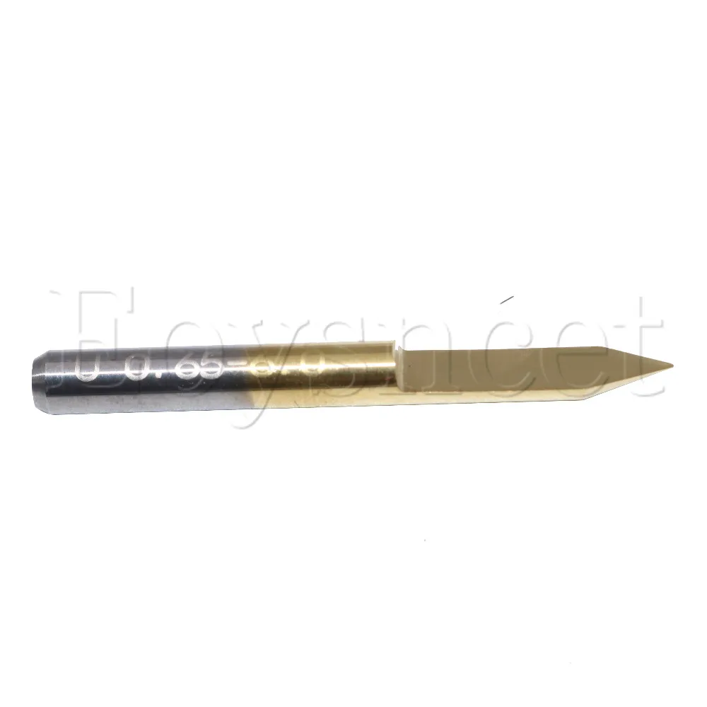

0.3mm Blade Titanium Coated Carbide PCB Engraving CNC Bits 45 Degree 1/8" Shank Pack of 10