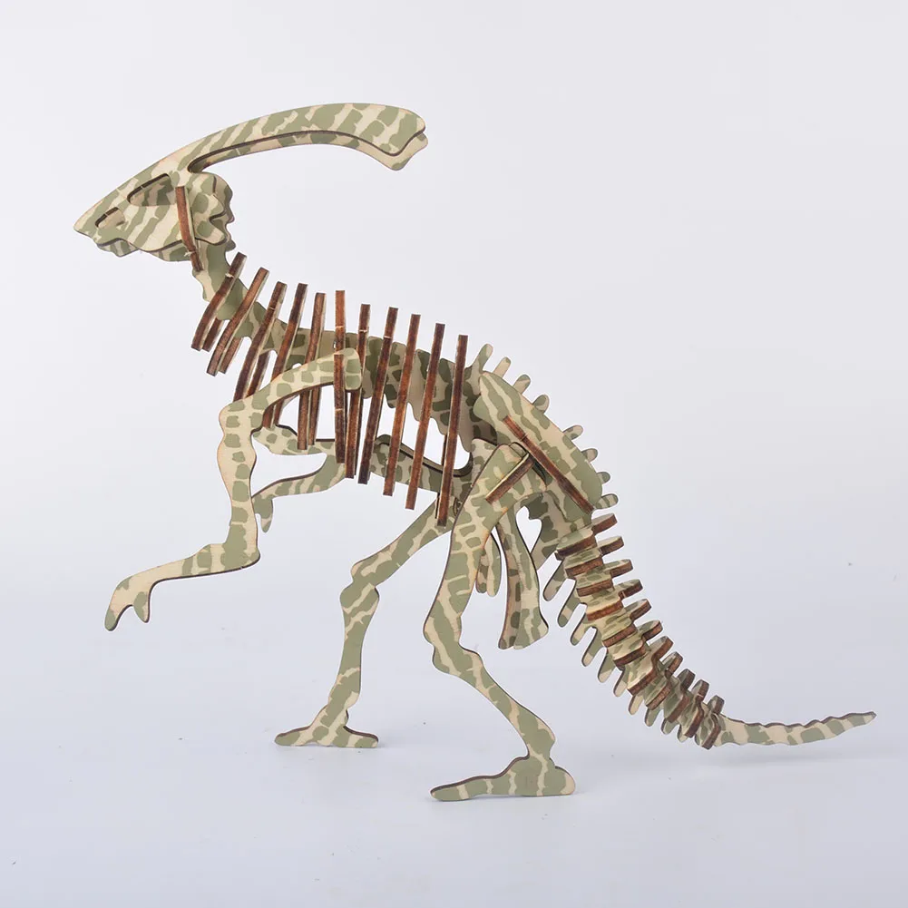 3D-Пазл сделай сам для детей деревянная игрушка-динозавр в сборе подарок взрослых