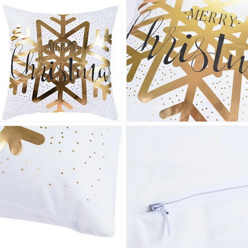 Наволочка для подушки с рождественским Рождеством 45x45 см рождественские