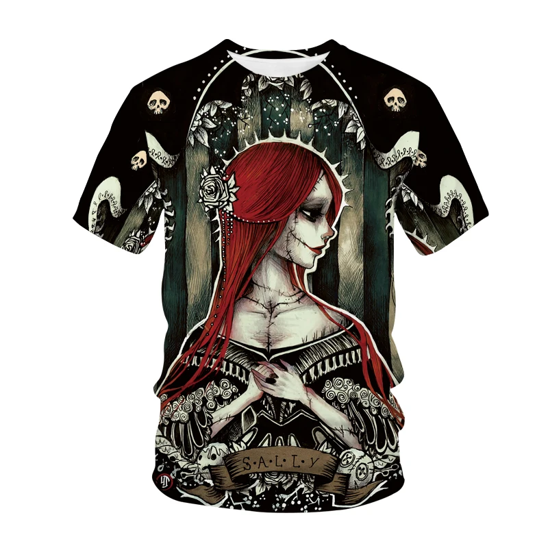 

Killer Men & Women T-Shirt, Metal Belt T-Shirt, Skull, 3D Print, Hip-Hop Style Top, Casual Fashion Comfort, Summer 2021 Costume