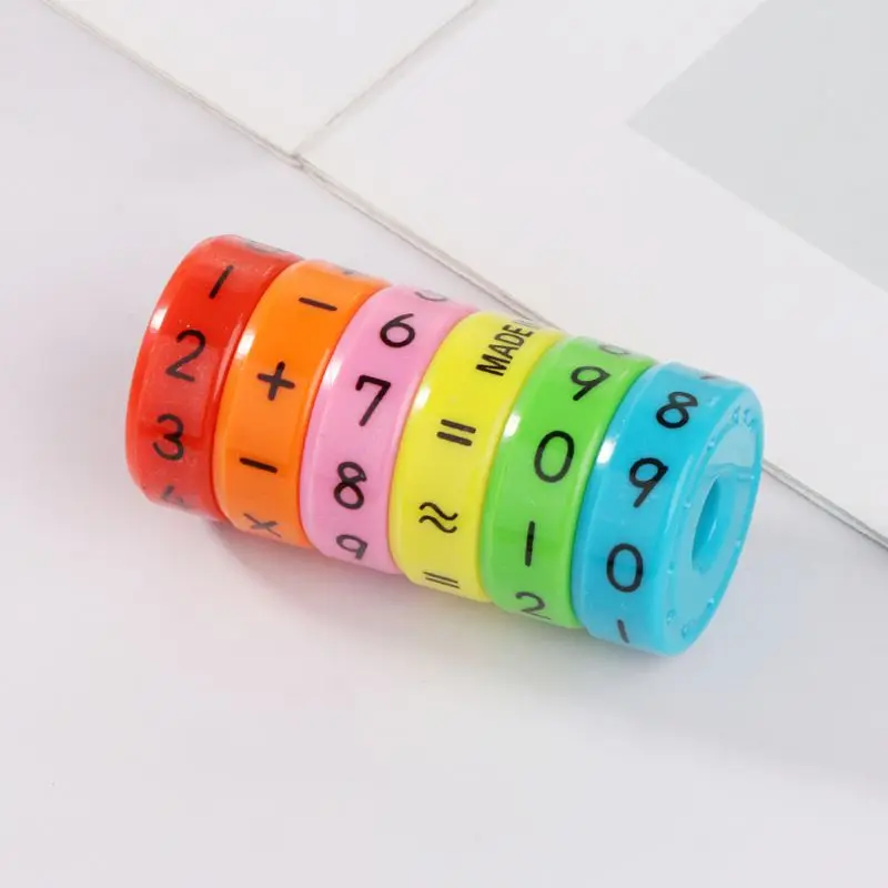 Juego de mesa de rompecabezas magn&eacute;tico para ni&ntilde;os, 6 unidades, juguete educativo Montessori, Educaci&oacute;n Temprana, aprendizaje aritm&eacute;tico, 77HD-1