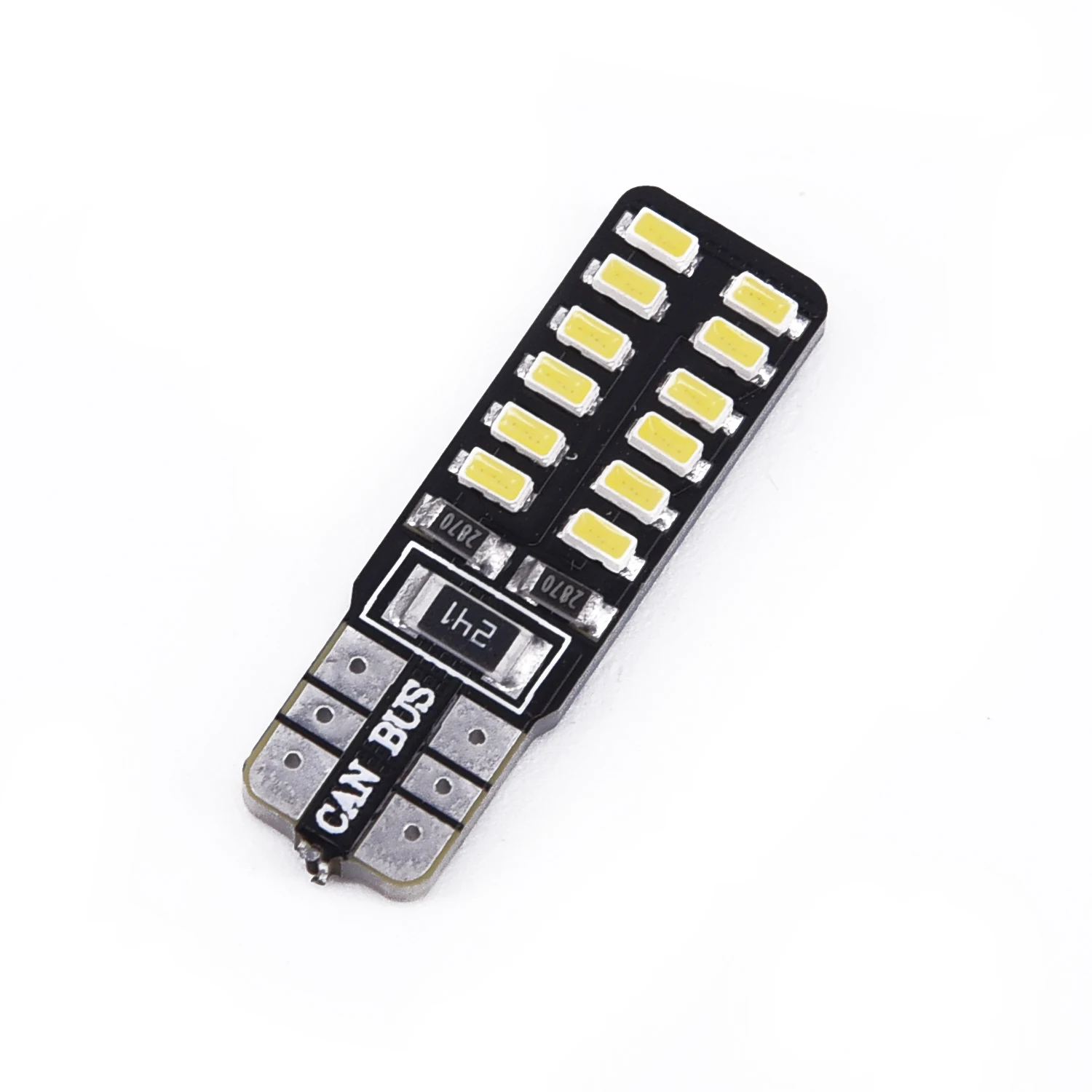 

10pcs 194 W5W T10-3014-24SMD LED Car Bulb 6500K Wedge License Plate Lamp Dome Light Super Bright White Light