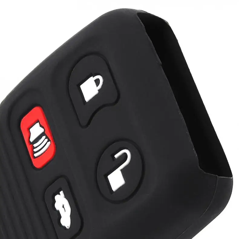 4 кнопки силиконовый чехол для ключей автомобиля с прямой пластиной Ford Windstar новое